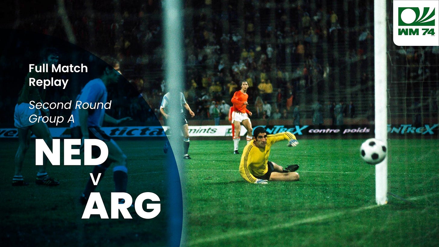 Netherlands v Argentina | Second Round | 1974 FIFA World Cup Germany™ | Full Match Replay