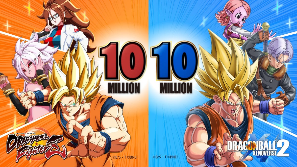 Dragon Ball FighterZ and Xenoverse 2 Cross the 10 Million Copies Mark and  More