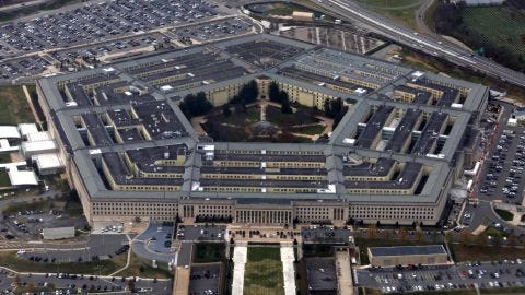 The Pentagon in Arlington, Virginia, is seen on November 29, 2022.