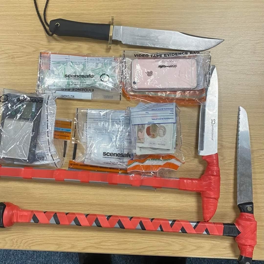 Weapons seized by the police in Durham, UK : r/mallninjashit