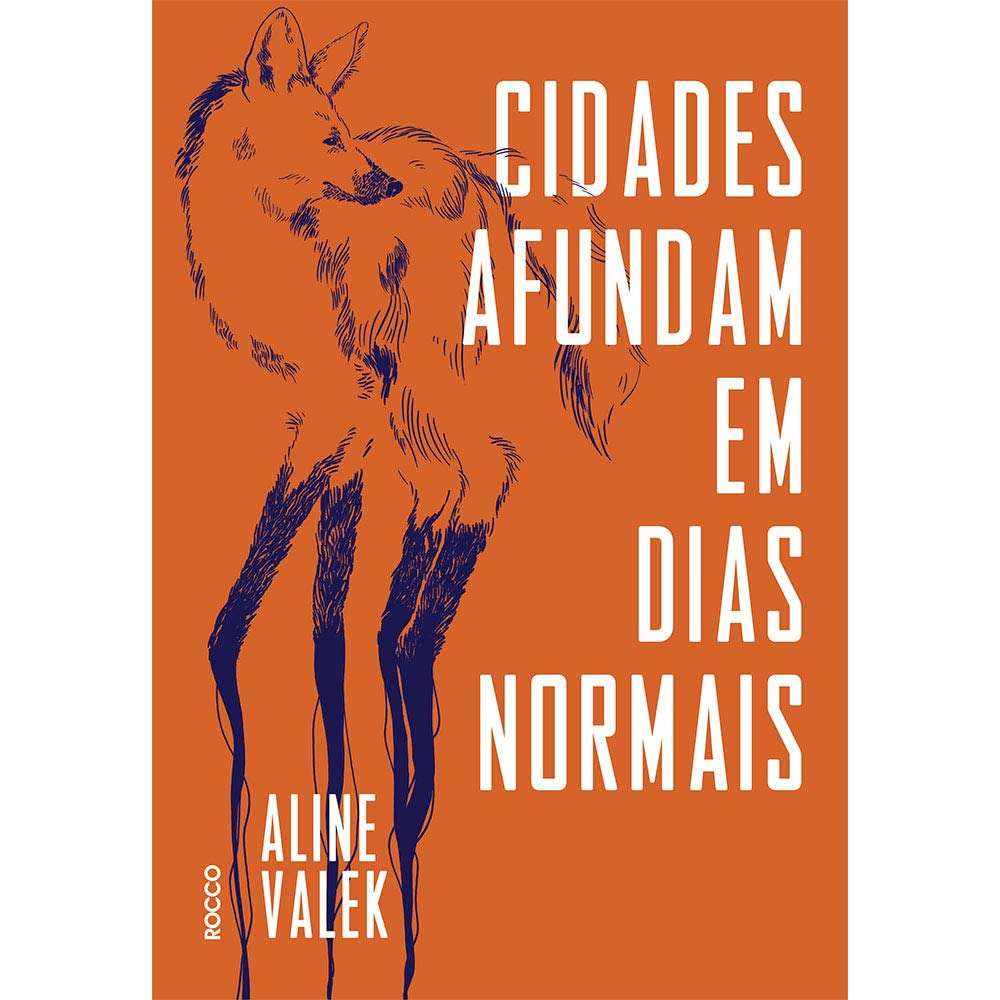 capa colorida do livro: à direita aparecem em letras grandes o título do livro. À esquerda, ocupando toda a altura da capa, há o desenho de um lobo guará.