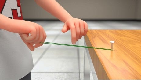 Elastic Force Stretched Rubber Band Experiment Stock Illustration  2424917543 | Shutterstock