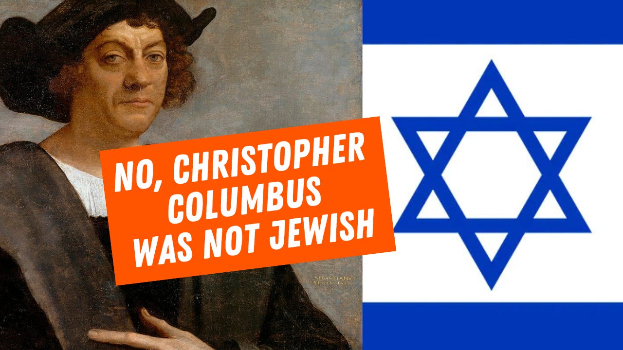 Christopher Columbus Was Not Jewish