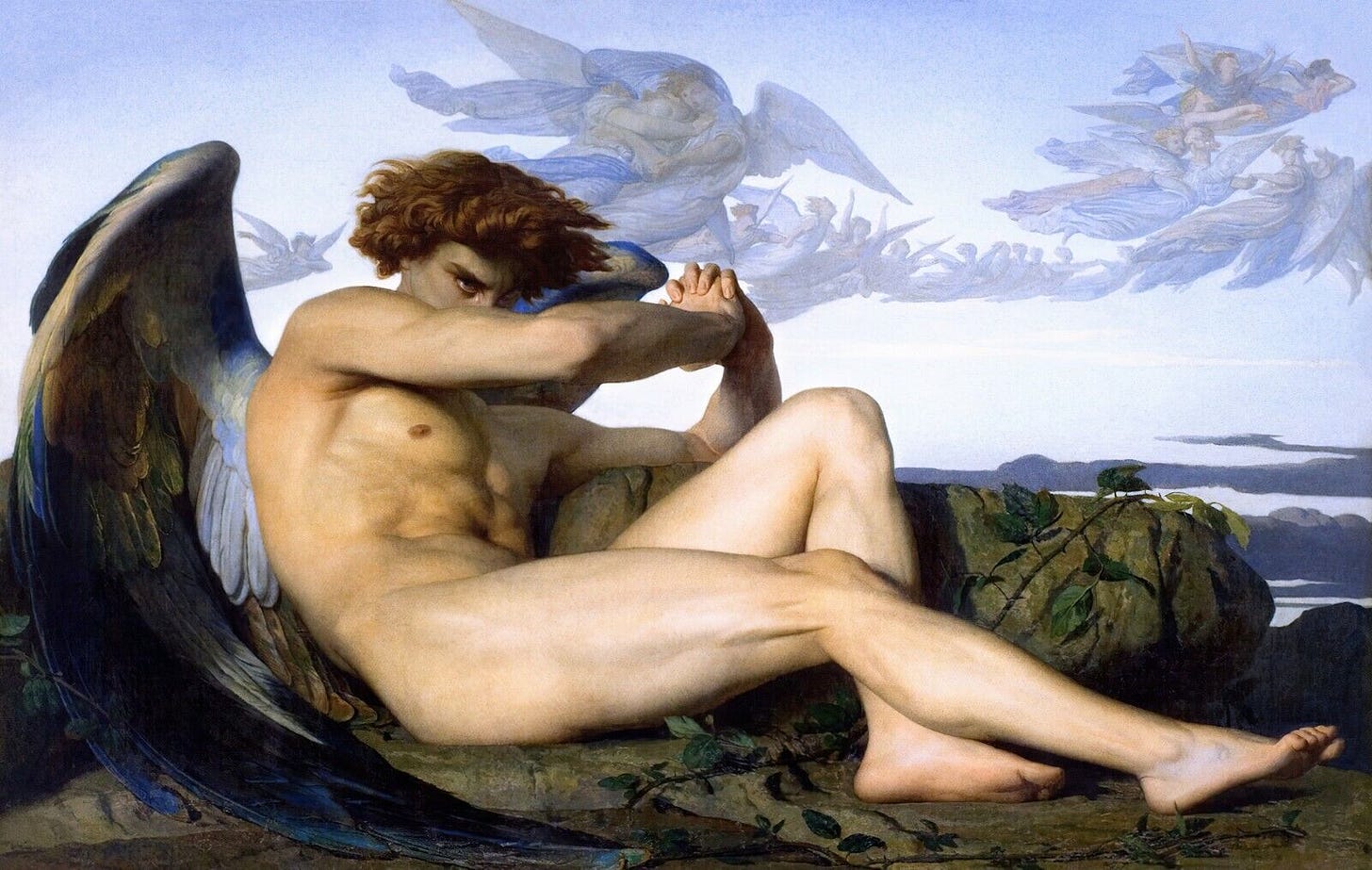 Alexandre Cabanel Fallen Angel 1847 Painting Print Poster Wall Art Picture  A4 + | eBay