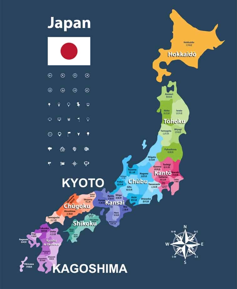 Japan Prefecture Map