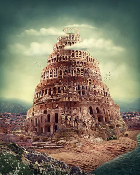 Tower Of Babel Stock Photo - Download Image Now - Tower Of Babel, Babil,  Tower - iStock