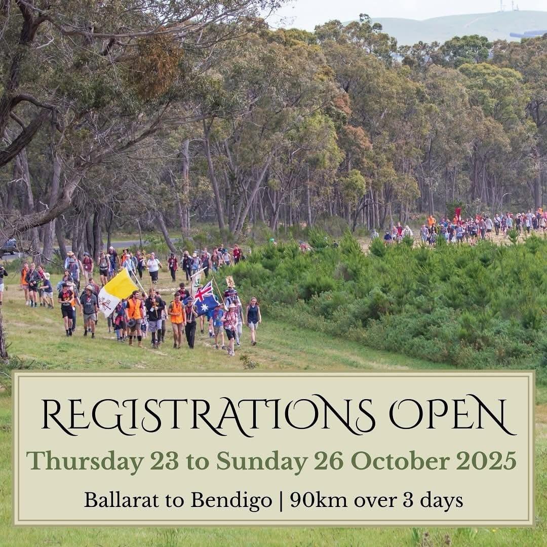 May be an image of text that says 'REGISTRATIONS OPEN Thursday 23 to Sunday 26 October 2025 Ballarat to Bendigo 90km over3 3 days'