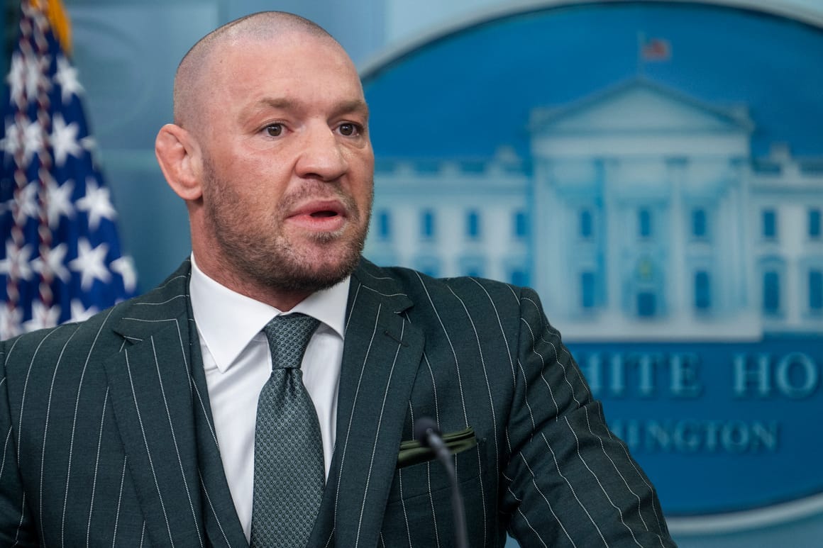 Trump meets controversial Irish fighter Conor McGregor for St. Patrick's  Day – POLITICO