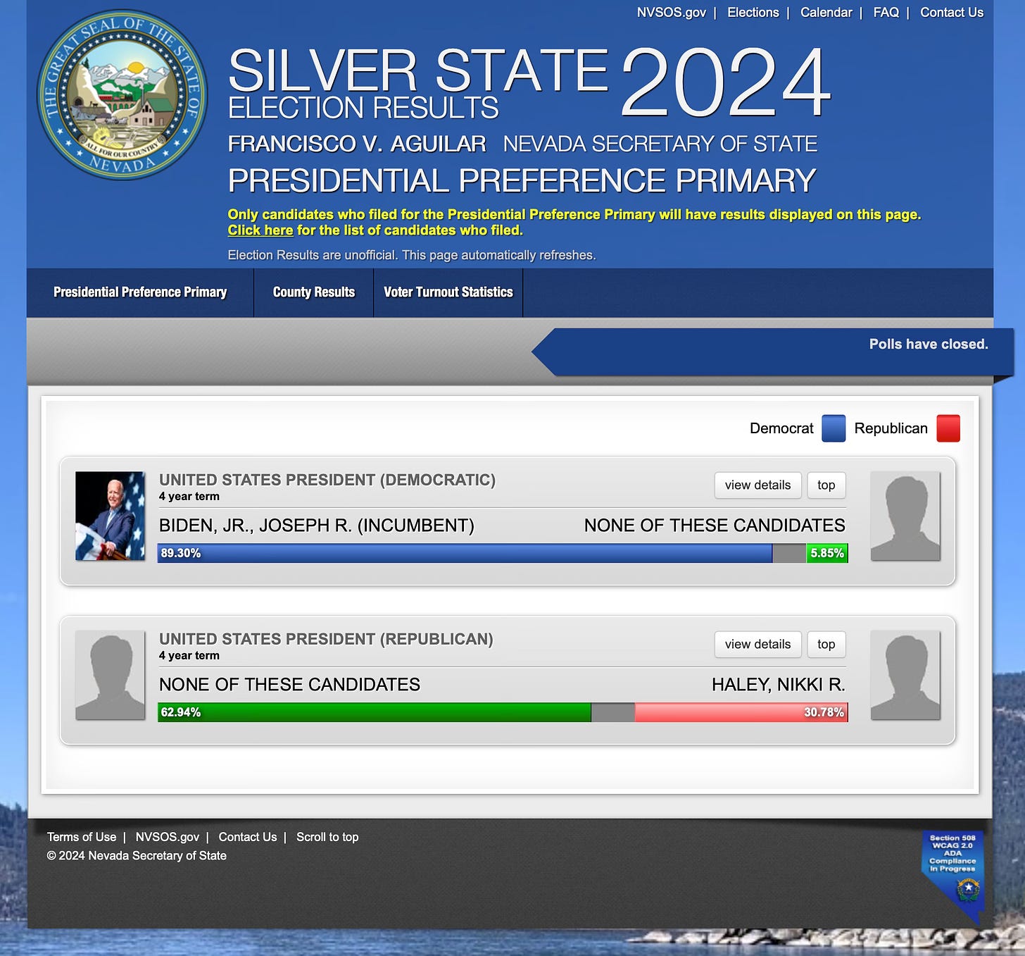 he 2024 Presidential Preference Primary is on February 6th. Find unofficial election results HERE. 