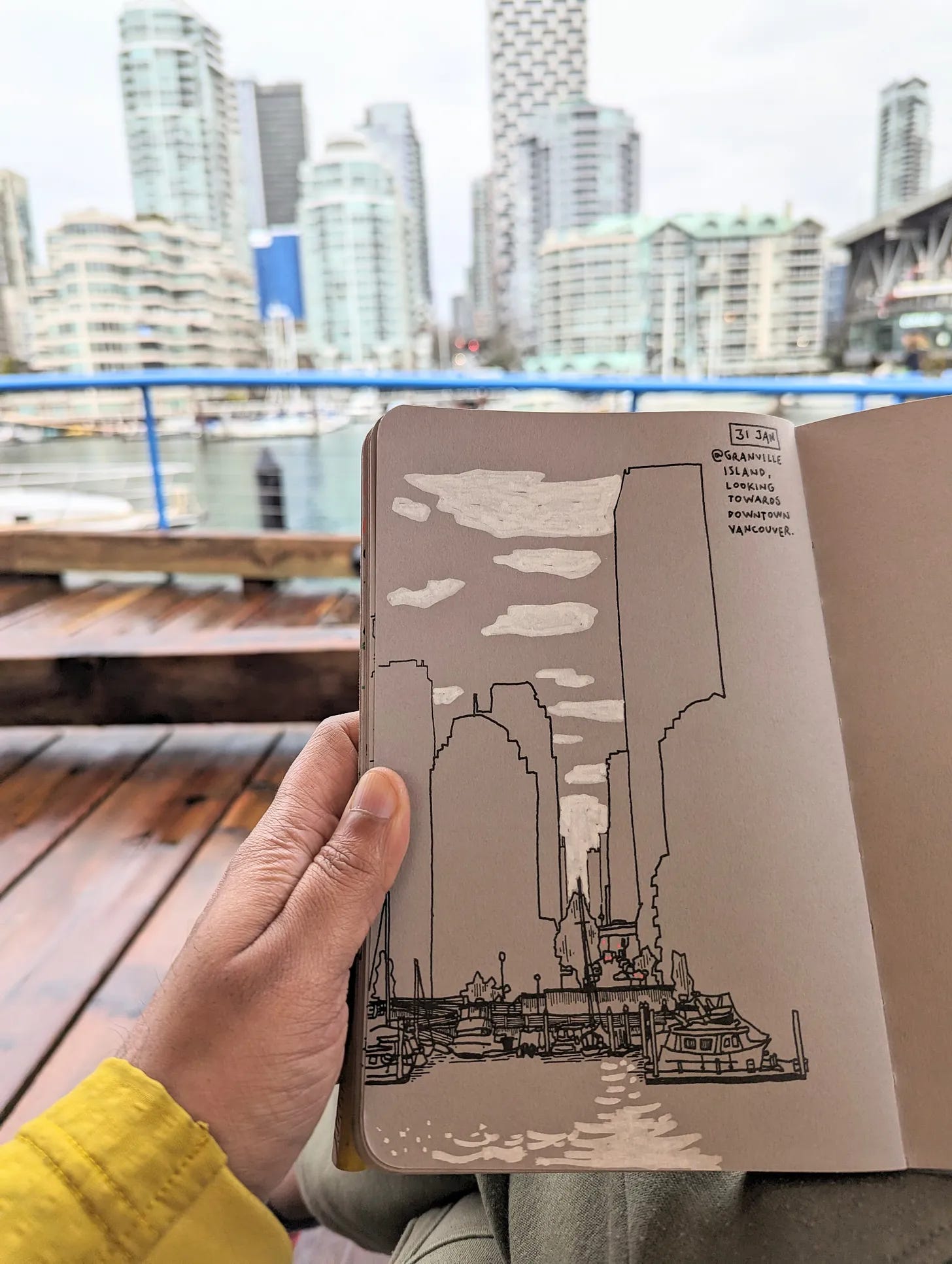 granville island sketch by Nishant Jain