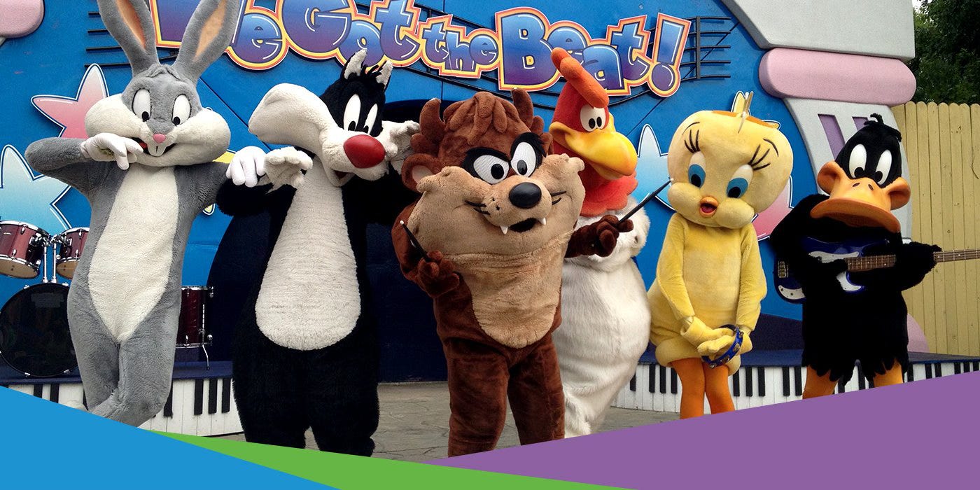 Six Flags Looney Tunes characters