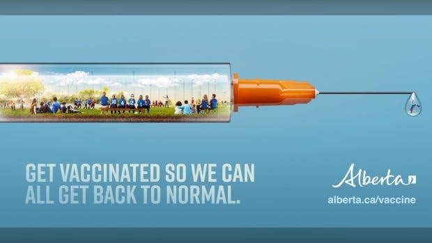Changing messaging the real challenge for Alberta's vaccine ad campaign, expert says | CTV News