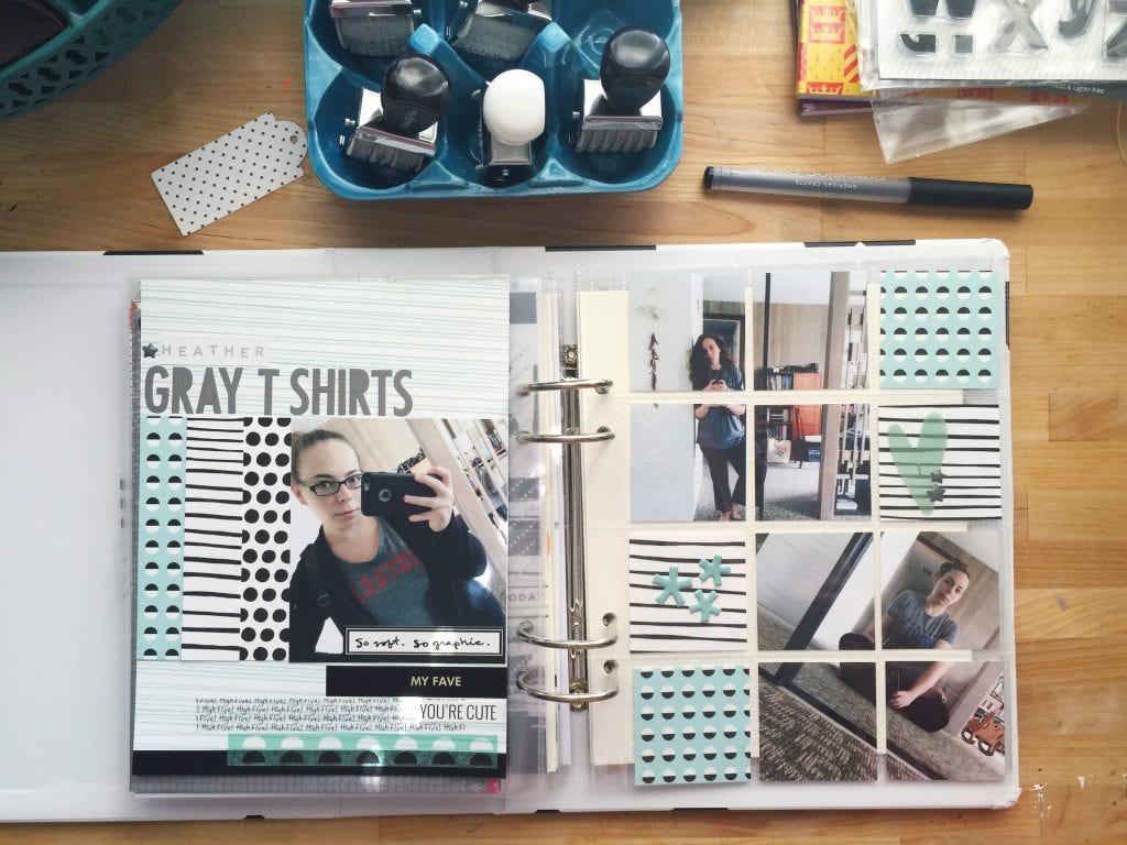 awesome ladies scrapbook challenge