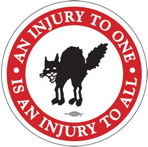 An Injury To One Is An Injury To All - RLM Art Studio Buttons