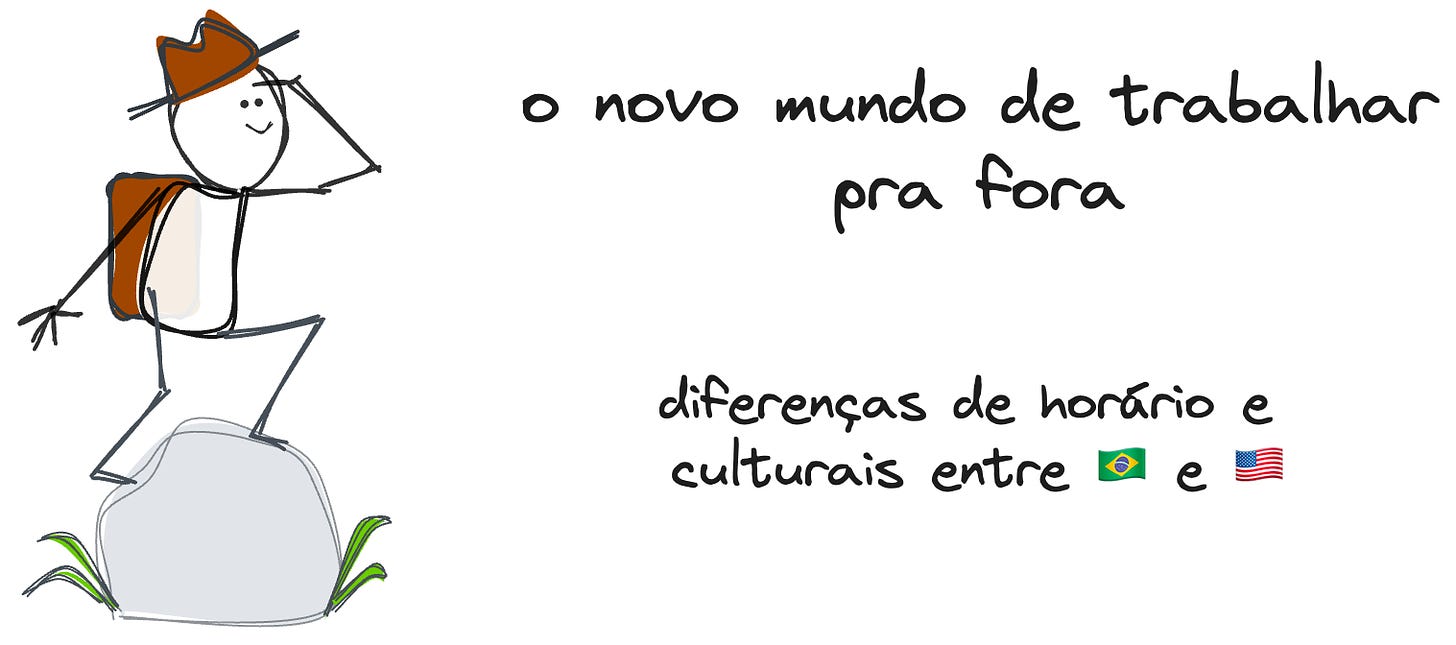 Um explorador olhando adiante, imaginando o trabalho para empresas americanas.