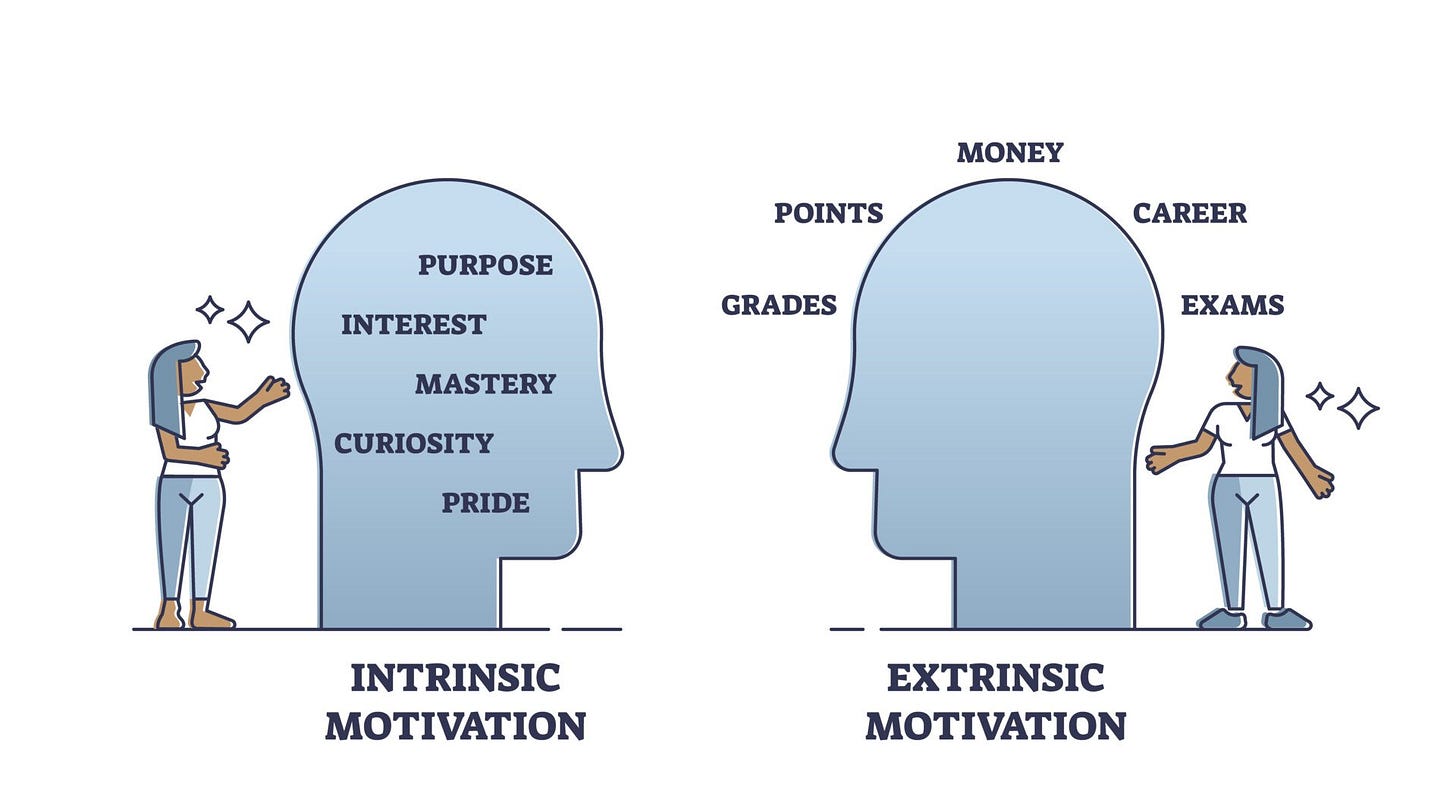 Extrinsic vs. Intrinsic Motivation: What's the Difference?