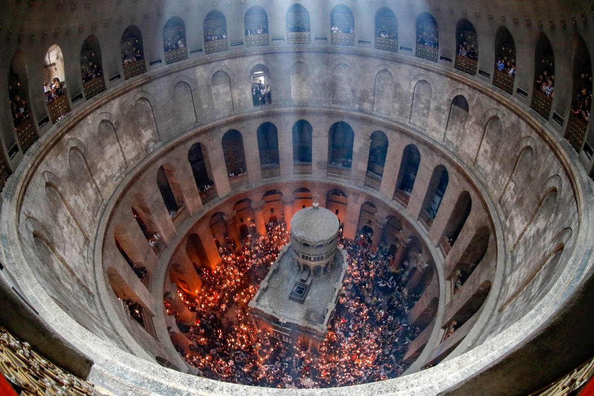 Christians celebrate 'Holy Fire' ceremony in tense Jerusalem | Religion  News | Al Jazeera