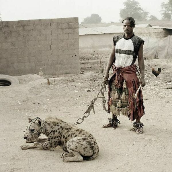“The Hyena and Other Men” photo series by Pieter Hugo (2005-2007) 