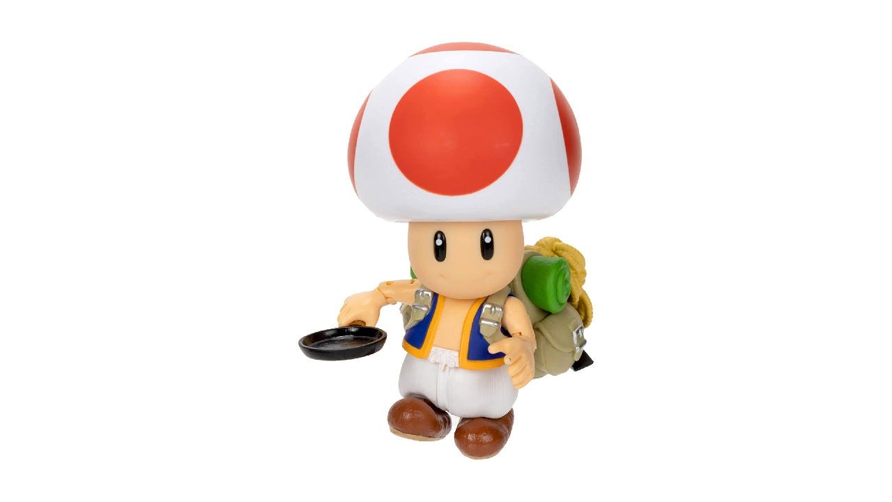 Super Mario Bros. Movie Toad figure