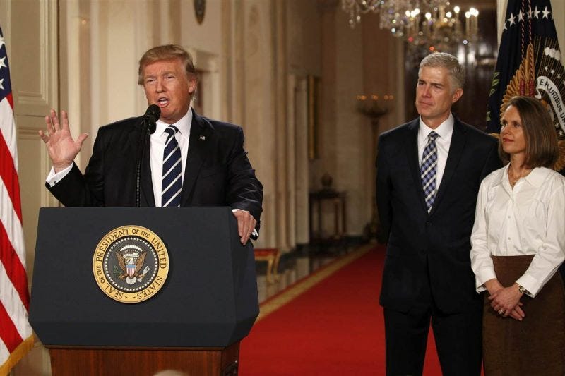 donald trump on neil gorsuch