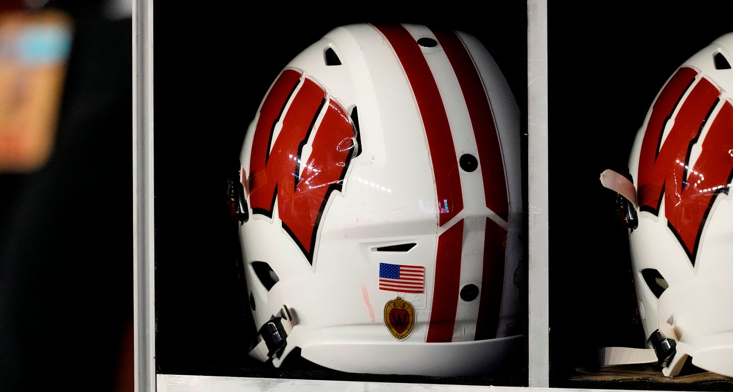 Wisconsin Badgers football helmet 