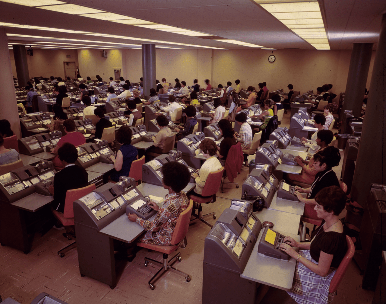 Bank accountants in 1970