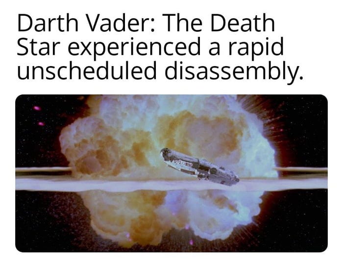 Rapid Unscheduled Disassembly - 9GAG