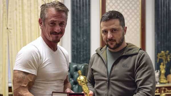 A symbolic silly thing, but..': Sean Penn offers Oscar to Ukraine's  Zelensky | Mint