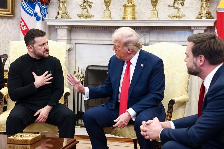 Trump Zelensky Vans White House