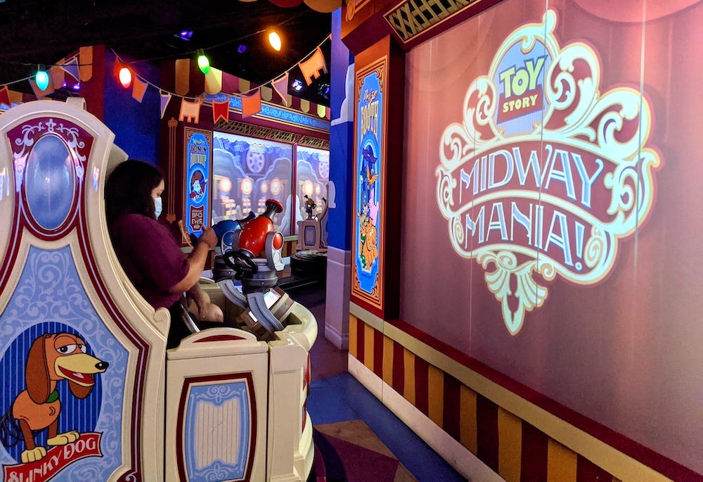Toy Story Midway Mania! Overview | California Adventure Attractions - DVC  Shop