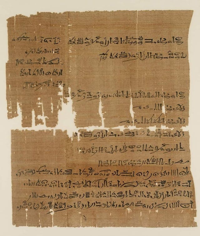 r/ArtefactPorn - The will of an ancient Egyptian lady named Naunakhte, in which she distributes her property amongst 5 of her 8 children. It records her decision to disinherit the other 3 because they failed to support her sufficiently in her old age. 1142 BCE, now housed at the Ashmolean Museum…