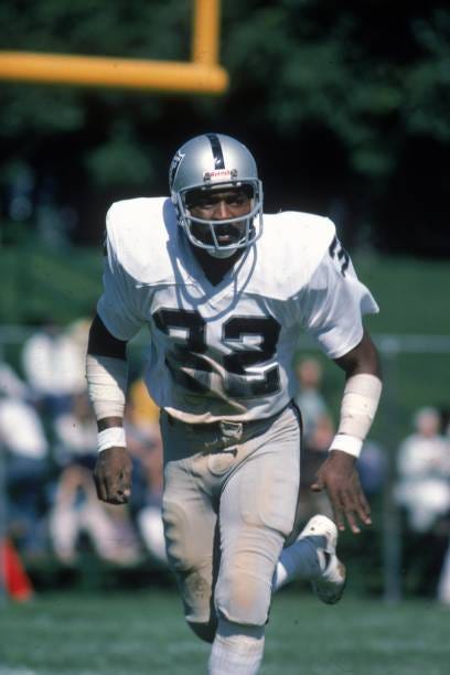 Safety Jack Tatum of the Oakland Raiders runs in pursuit against the Baltimore Colts at Baltimore Memorial Stadium on September 28, 1975 in...