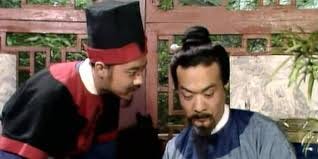 賈雨村門子 Jia Yucun and his clerk