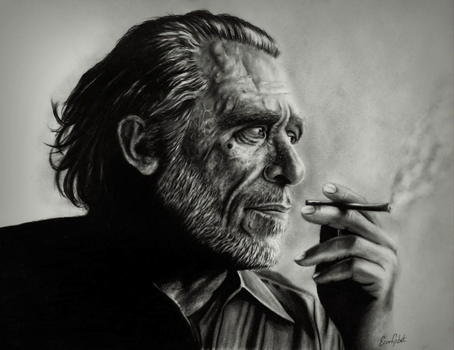 Artists on Writers - No. 2, Charles Bukowski by techgnotic on DeviantArt