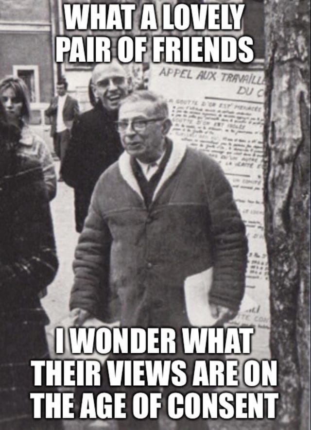 1977 was an odd year for the french intellectuals : r/PhilosophyMemes