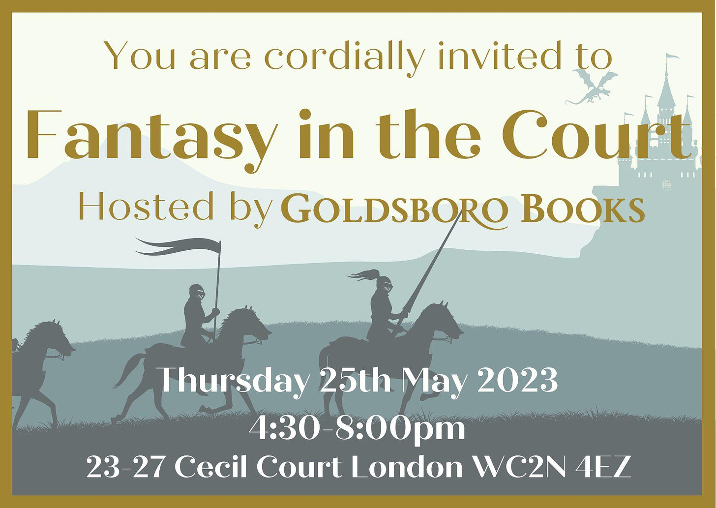 Fantasy in the Court Invitation