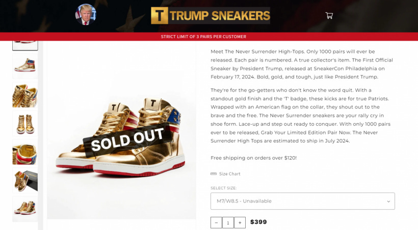 Here's Where To Buy Trump Sneakers Online | Enstarz