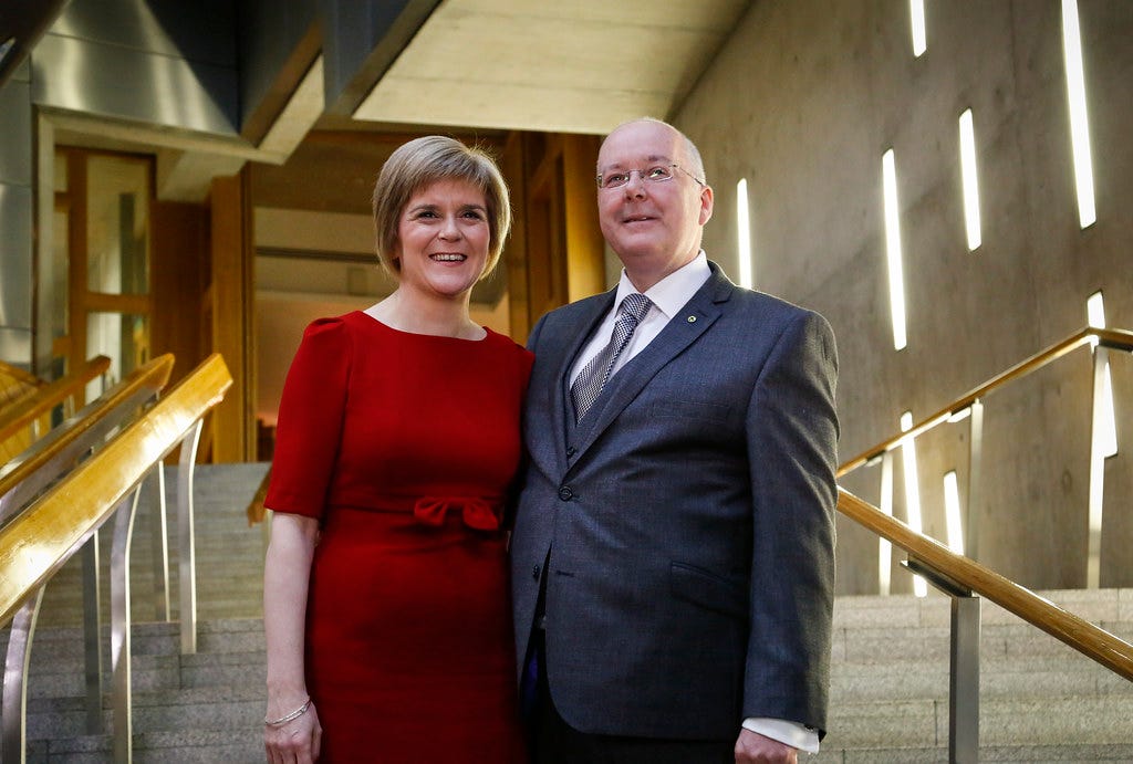 First Minister Nicola Sturgeon with her husband Peter Murr… | Flickr