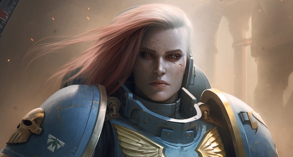 A case for Female Space Marines in Warhammer 40k. | by Wave Collapse |  Medium