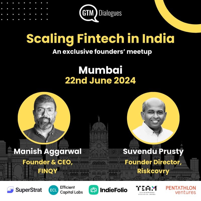 Cover Image for Scaling Fintech in India: Exclusive Founders' Meetup