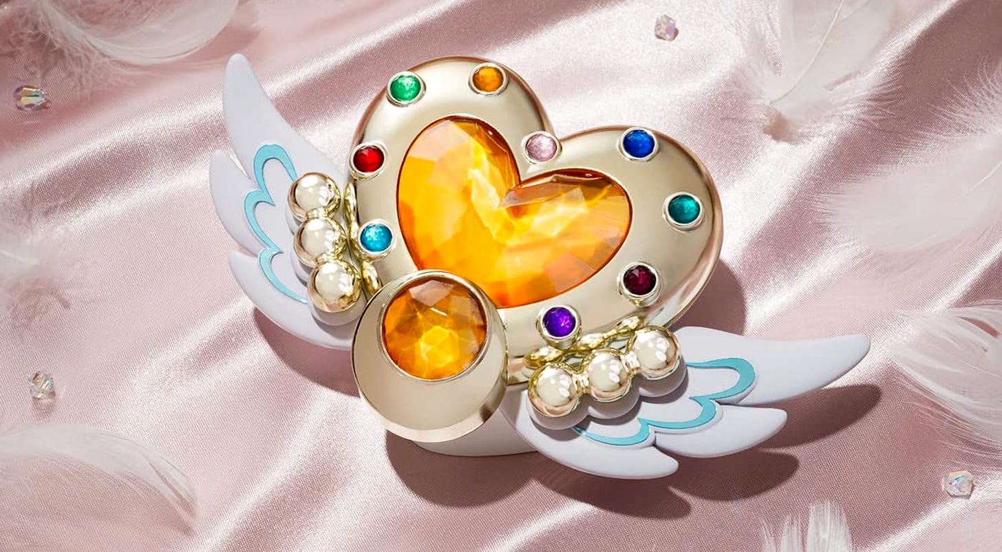 Sailor Moon Cosmos Eternal Moon Article Proplica Brooch.