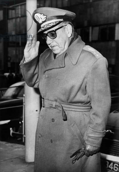 Arthur Da Costa E Silva (1902-1969) Brazilian Marshal, President of Brazil in 1967-1969 (b/w photo)