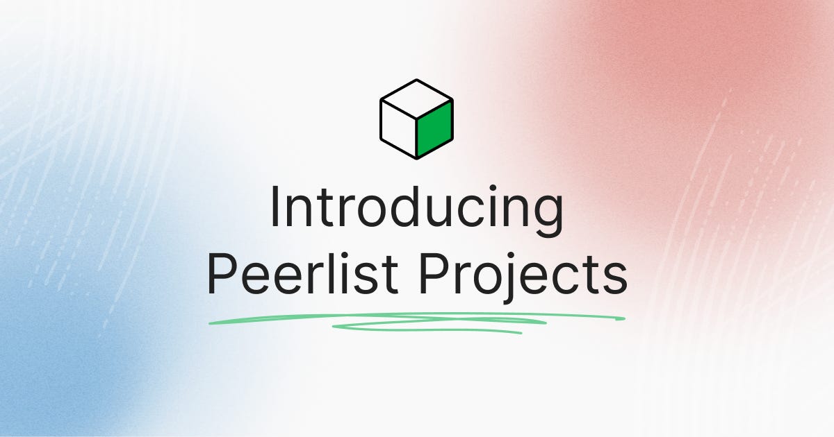 Introducing Peerlist Projects