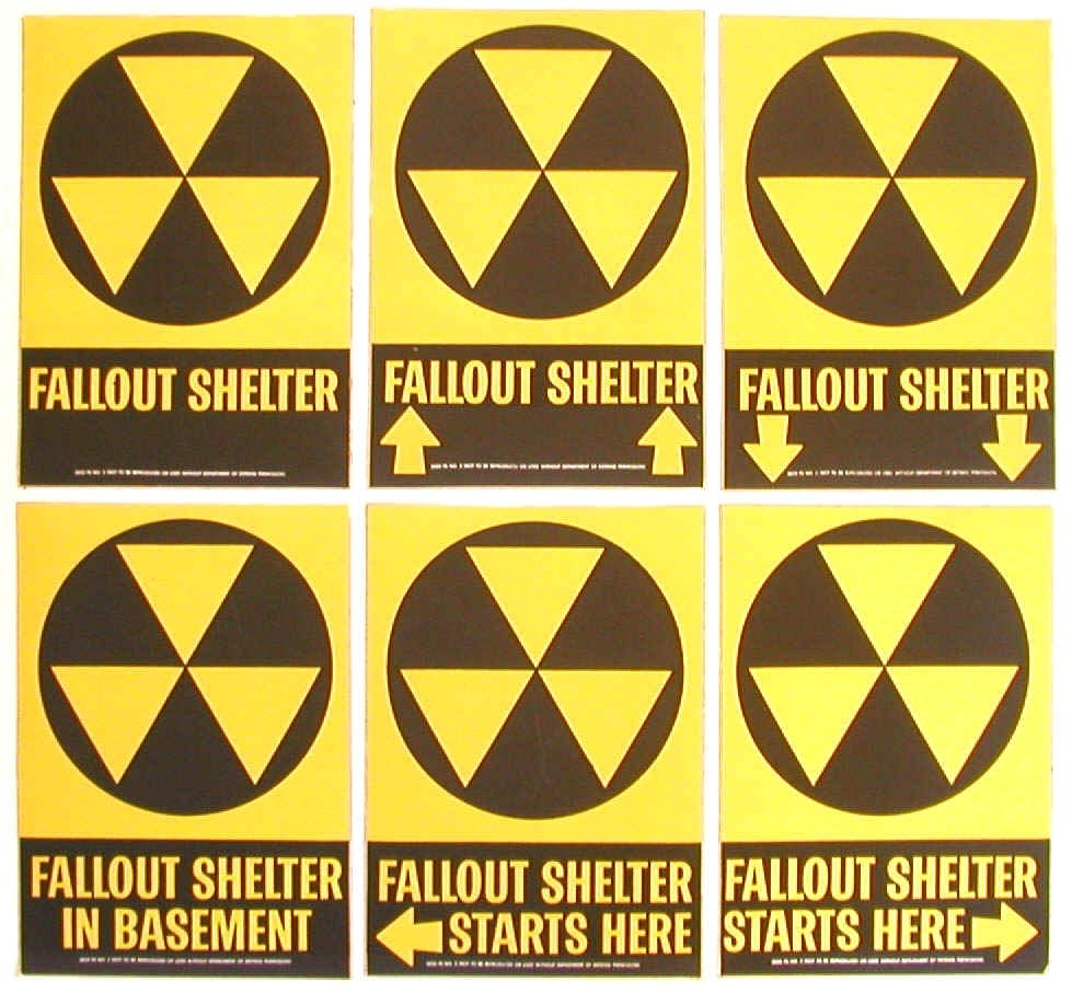 Civil Defense Fallout Shelter Sign (ca. 1960s) | Museum of Radiation and  Radioactivity