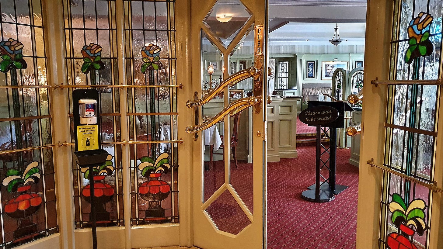 Entrance to the Bianconi Restaurant in the Granville Hotel