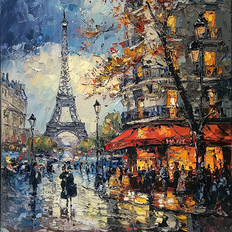 Images created using — q 2. /imagine prompt: impressionist painting of Paris — v 6.1 — q 2