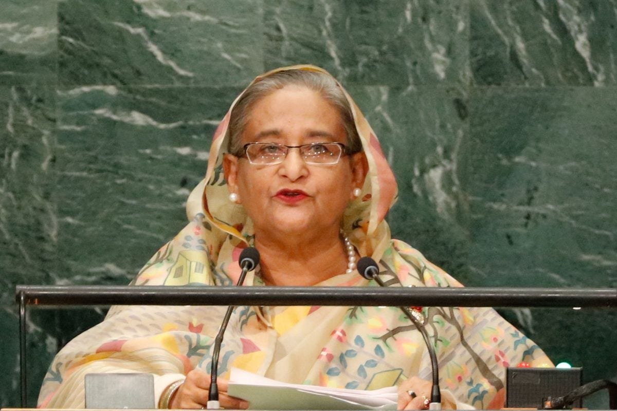 An Enemy of the US Empire, Sheikh Hasina. Photo: IANS. 
