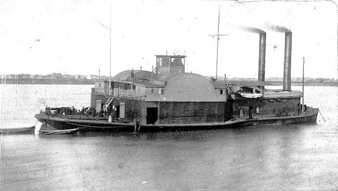 (Ex CSS) USS General Price off Baton Rouge, LA, January 18, 1864