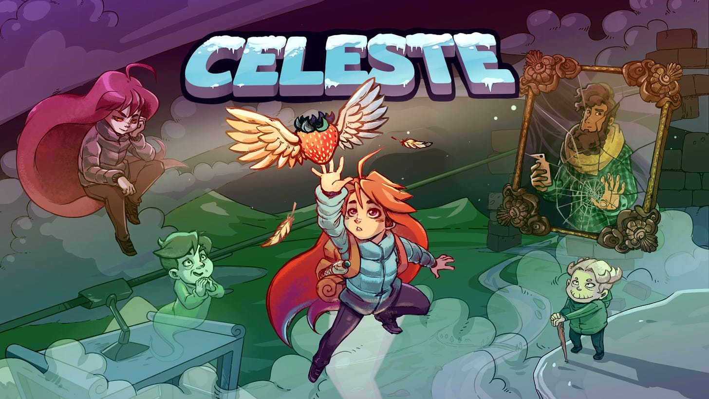 Characters from the video game Celeste
