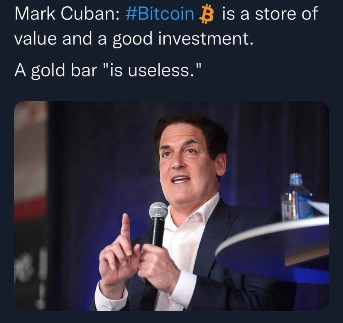 Mark Cuban is starting to act like a less cool mcfee : r/Wallstreetsilver